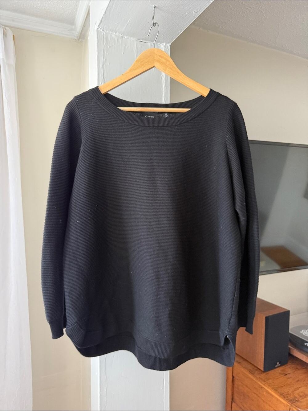 Cyrus Black Lightweight Knit Sweater Size 1X